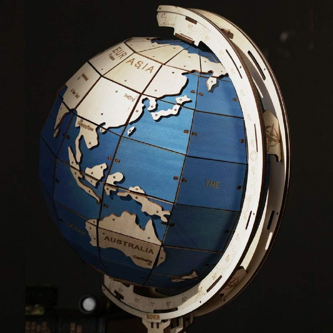 ROKR The Globe Model 3D Wooden Puzzle ST002