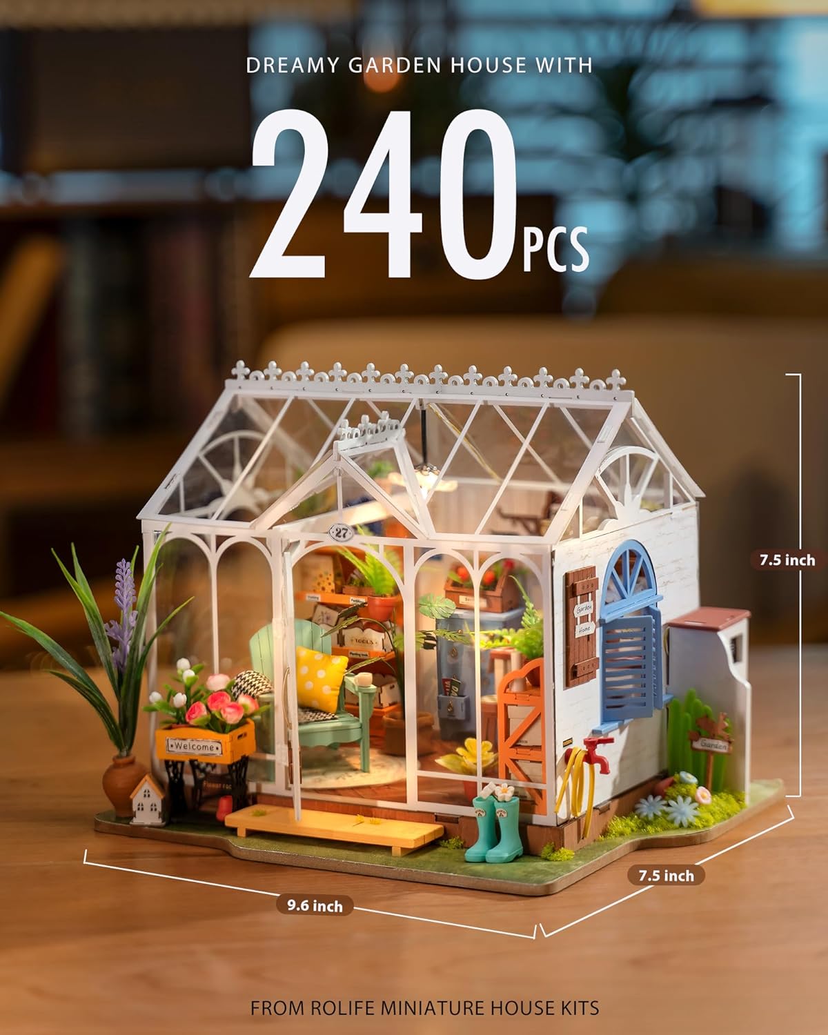 Rolife Dreamy Garden House DIY Miniature House Kit DG163 – ROBOTIME