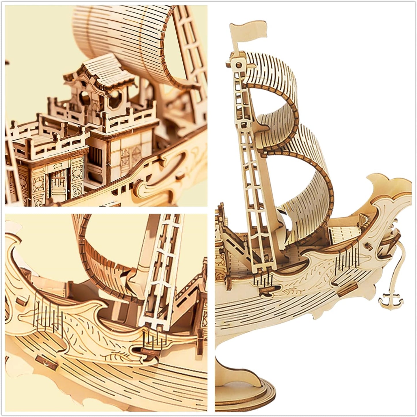 Rolife Japanese Diplomatic Ship 3D Wooden Puzzle TG307