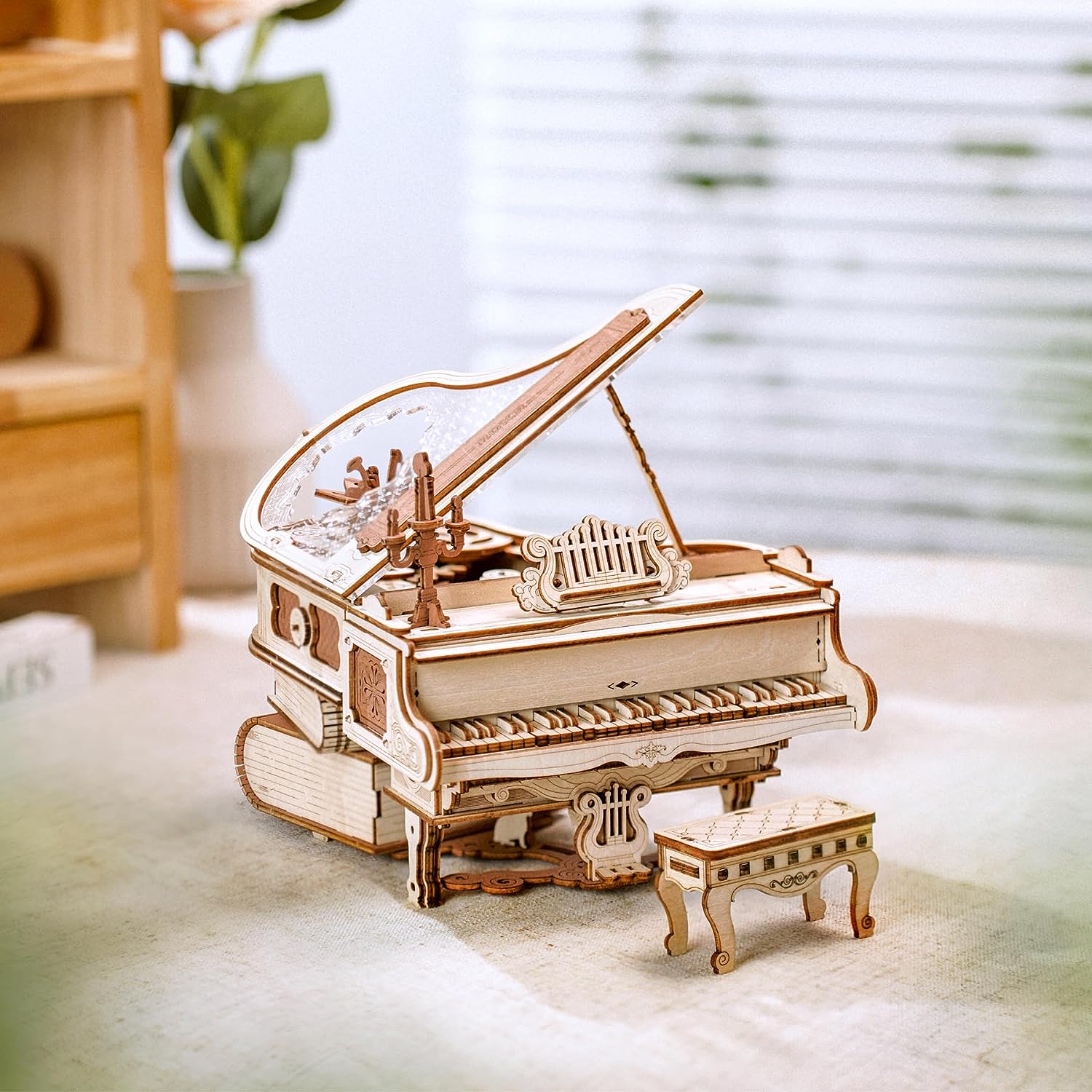 DIY Music Box, Mechanical Music Box Wooden Puzzle
