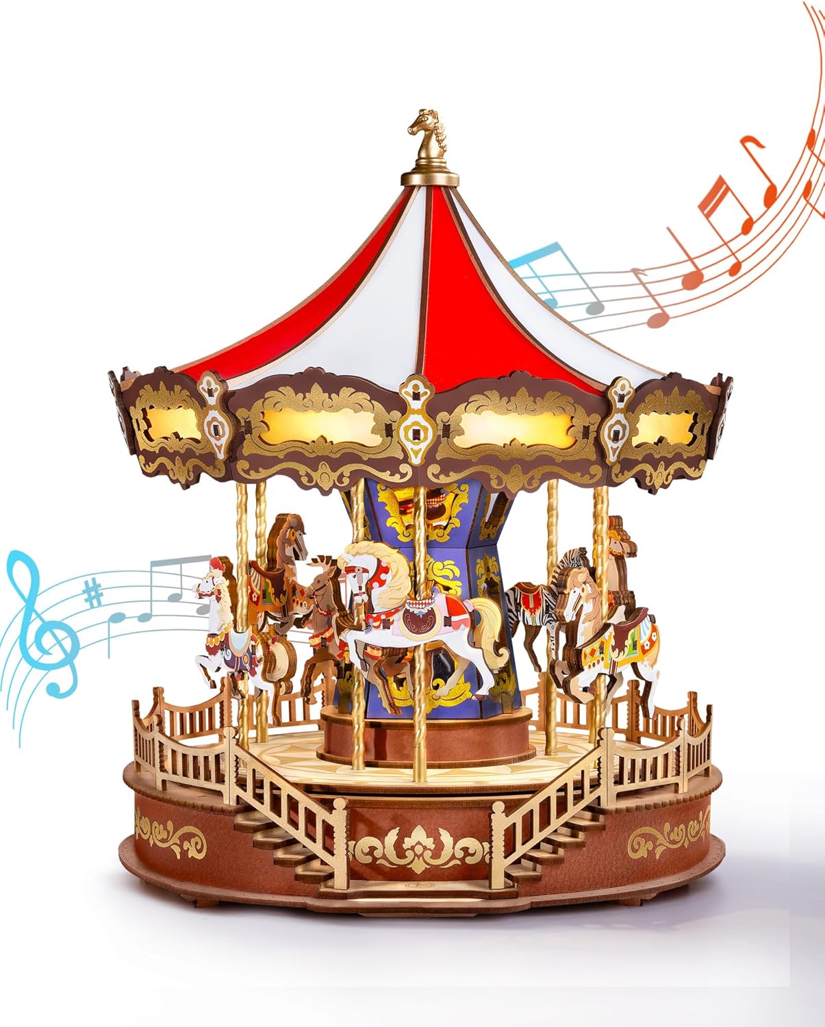 Rolife Classic Carousel 3D Wooden Puzzle AMC01