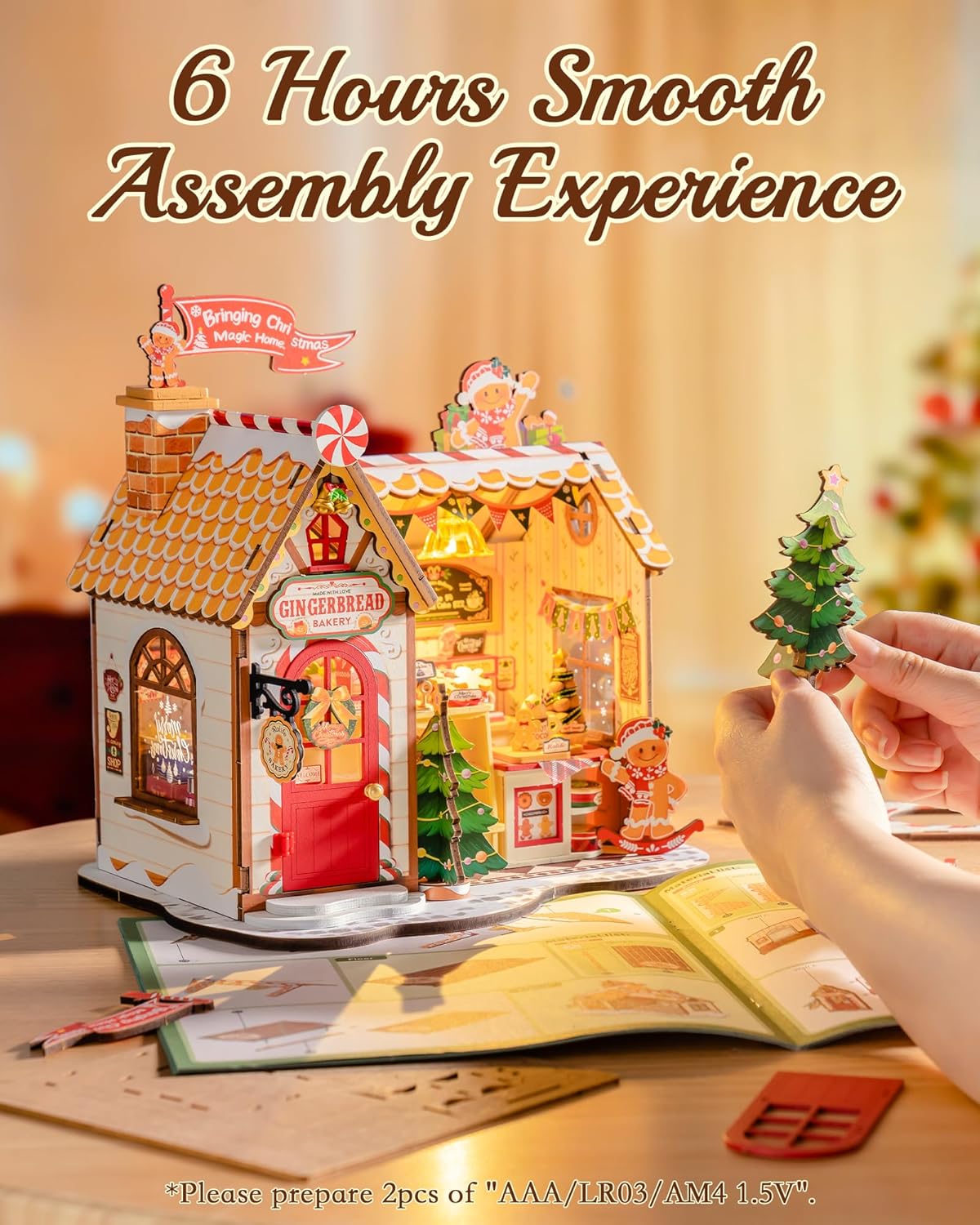 Rolife Gingerbread House DIY Miniature House DG176