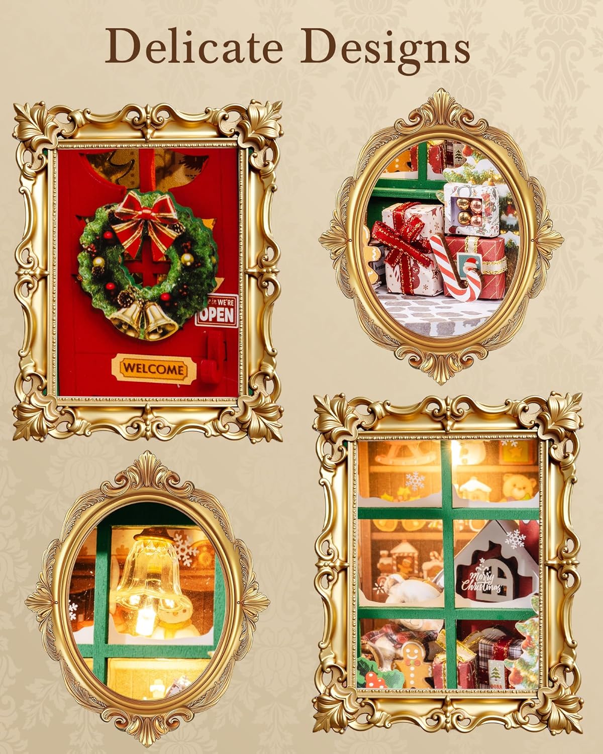 Rolife Santa’s Toy Shop DIY Picture Frame Kit DP006