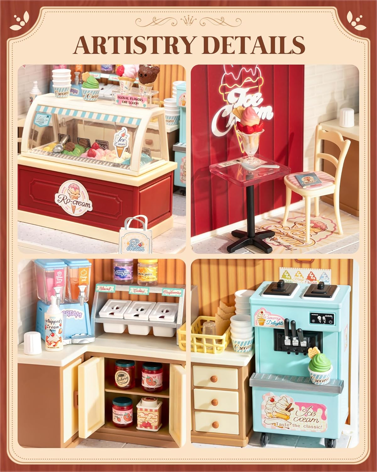 Rolife Flavorful Ice Cream DIY Miniature House DW018B