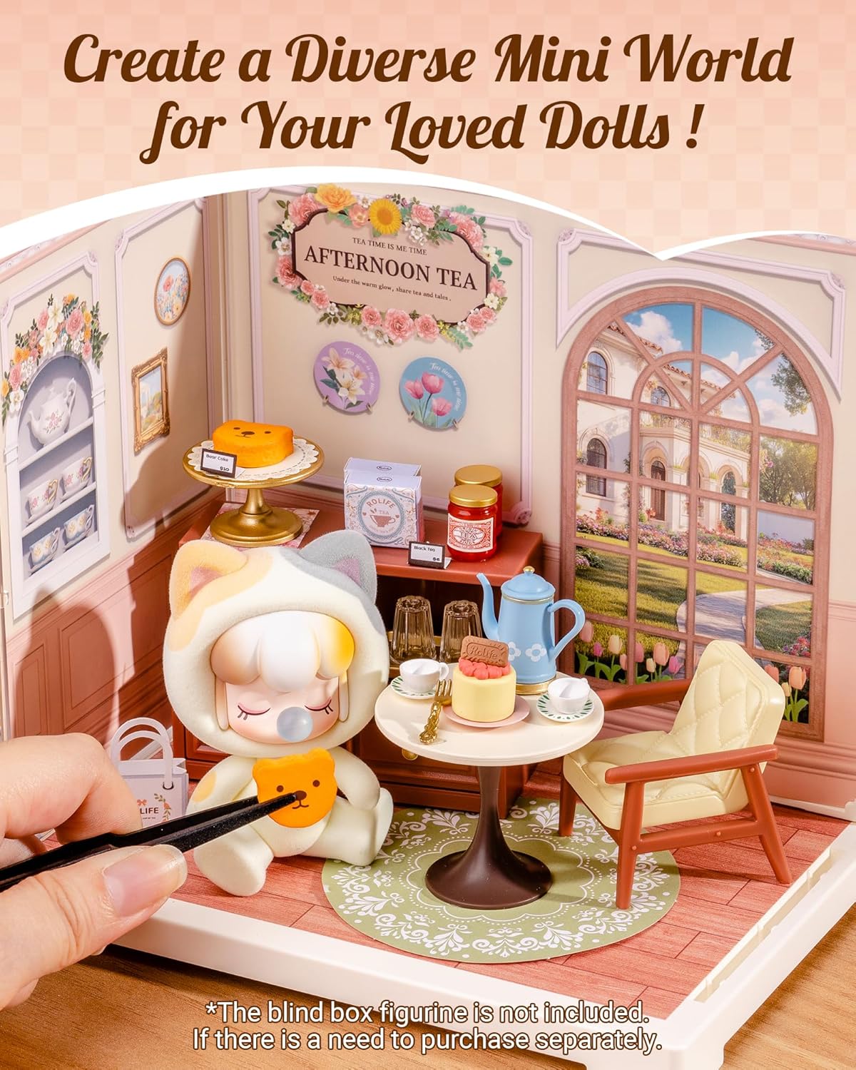 Rolife Honey Tea Lounge DIY Miniature House DWS02B