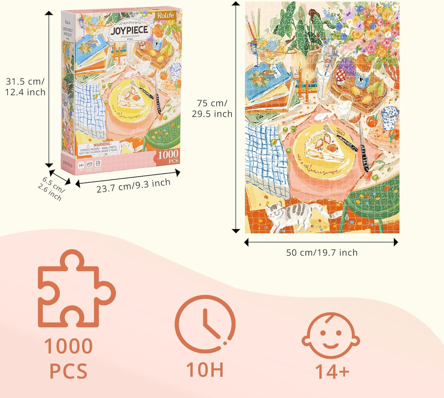 Rolife Leisurely Holiday 1000 Piece Jigsaw Puzzle PT002