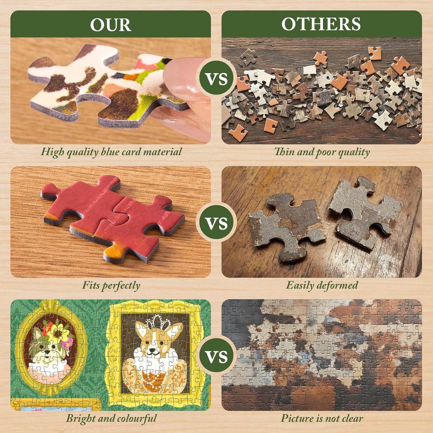 Rolife Doggie Art Gallery 1000 Piece Jigsaw Puzzle PT008