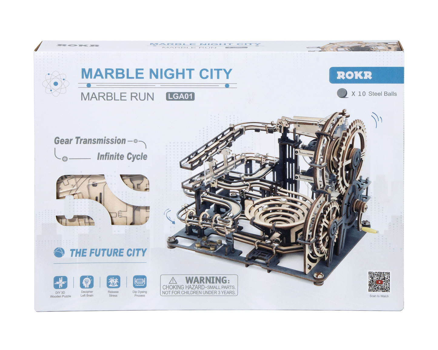ROKR Marble Night City LGA01 Marble Run