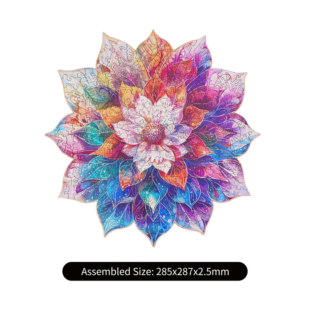 Rowood Mystic Mandala Flower Wooden Jigsaw Puzzle TA001
