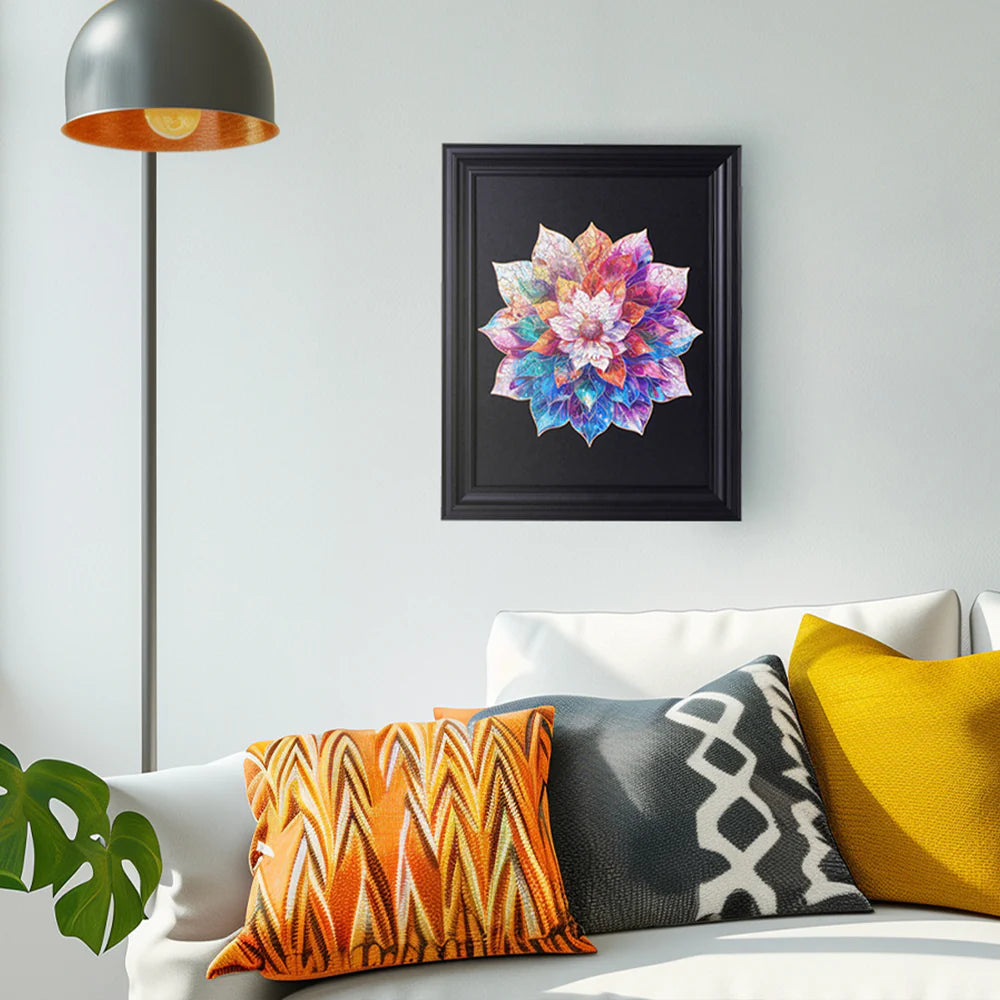 Rowood Mystic Mandala Flower Wooden Jigsaw Puzzle TA001