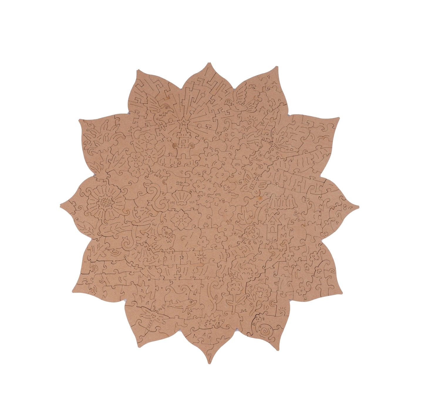 Rowood Mystic Mandala Flower Wooden Jigsaw Puzzle TA001