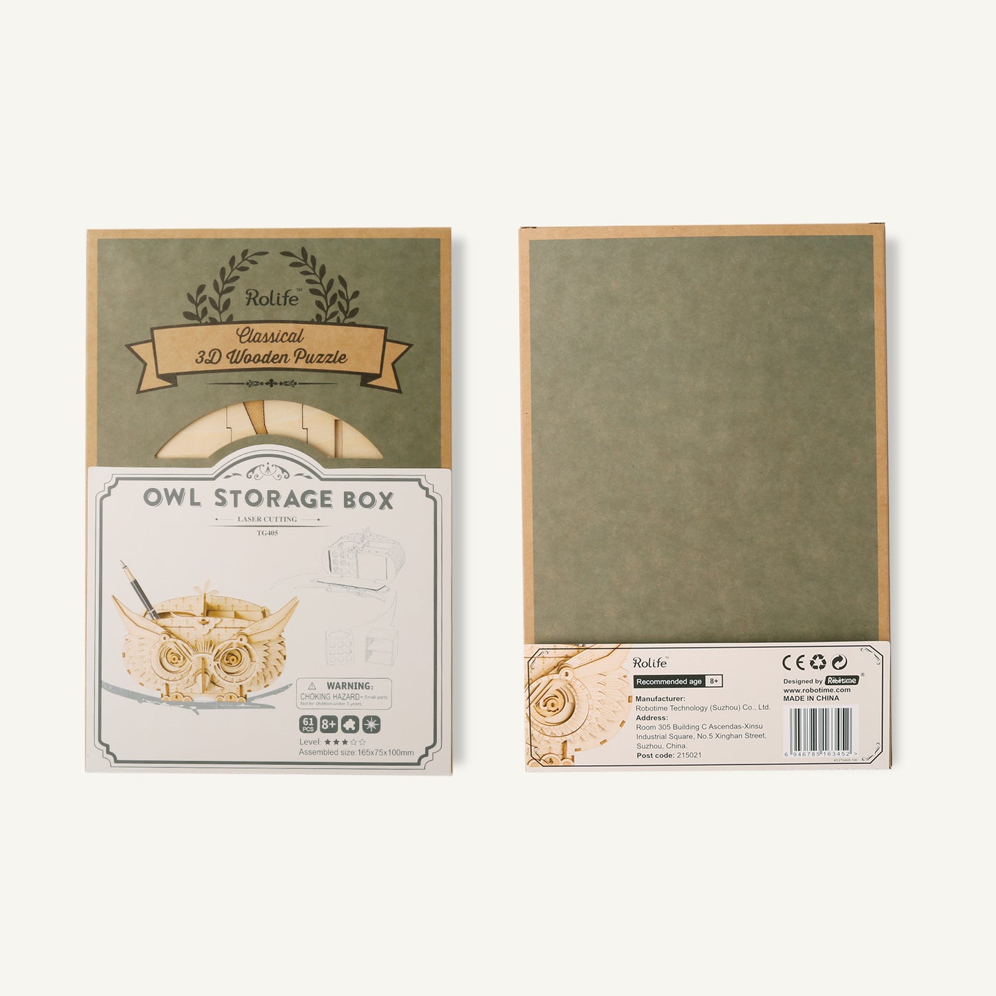 Rolife OWL SHORTAGE BOX 3D Wooden Puzzles TG405