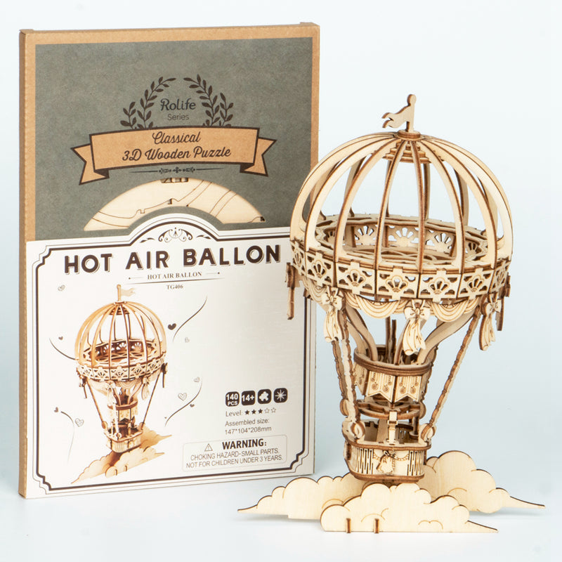 Rolife Hot Air Balloon 3D wooden puzzle TG406