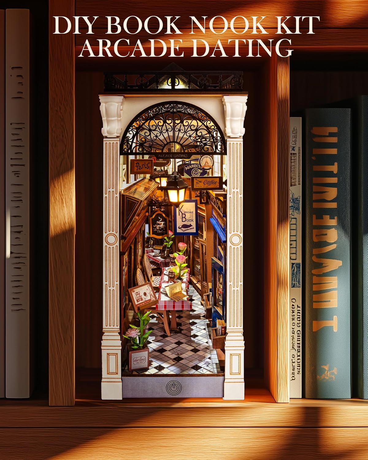 Rolife Arcade Dating DIY Book Nook Shelf Insert Kit TGB10