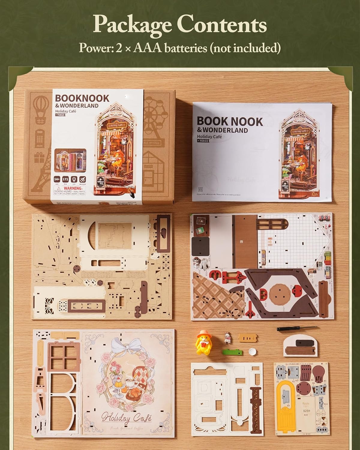 Rolife Holiday Cafe Book Nook TGB15