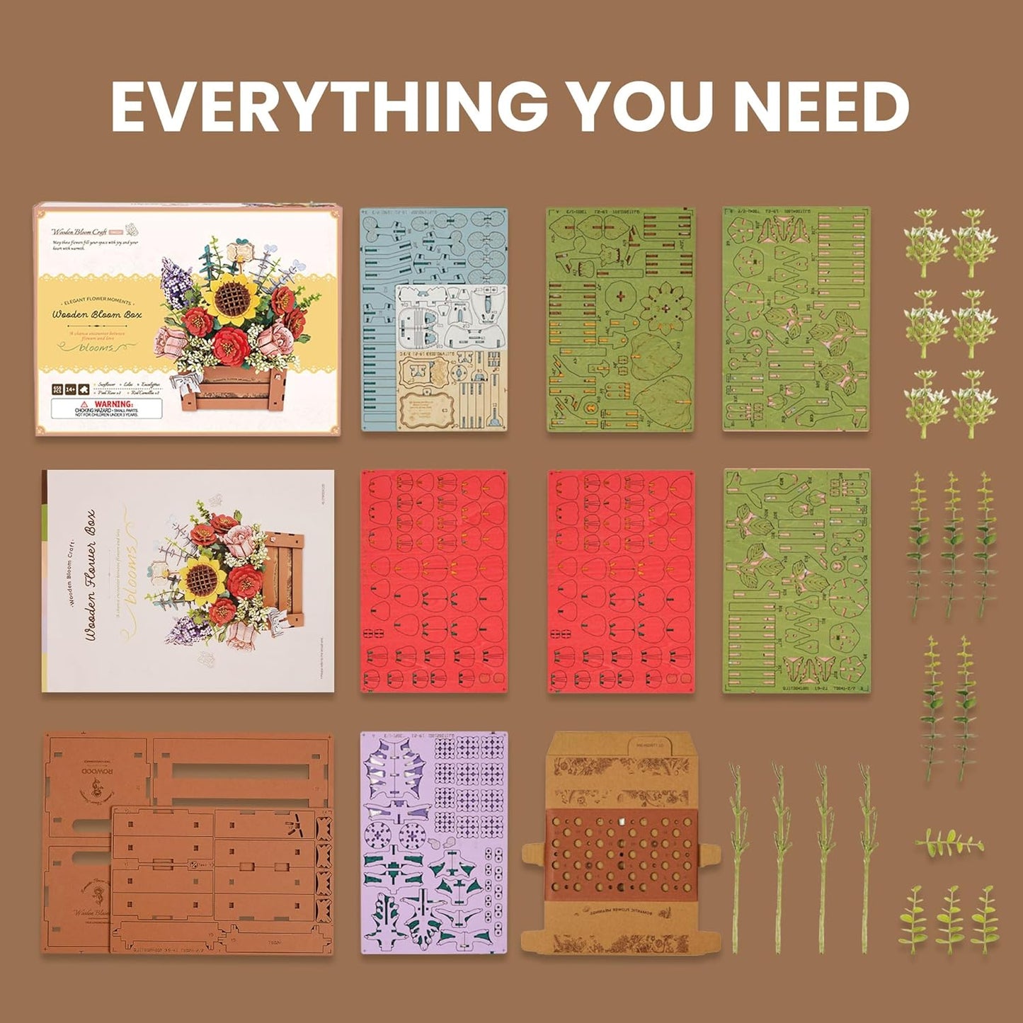 Rowood Bloom Box DIY 3D Wooden Puzzle TW02H