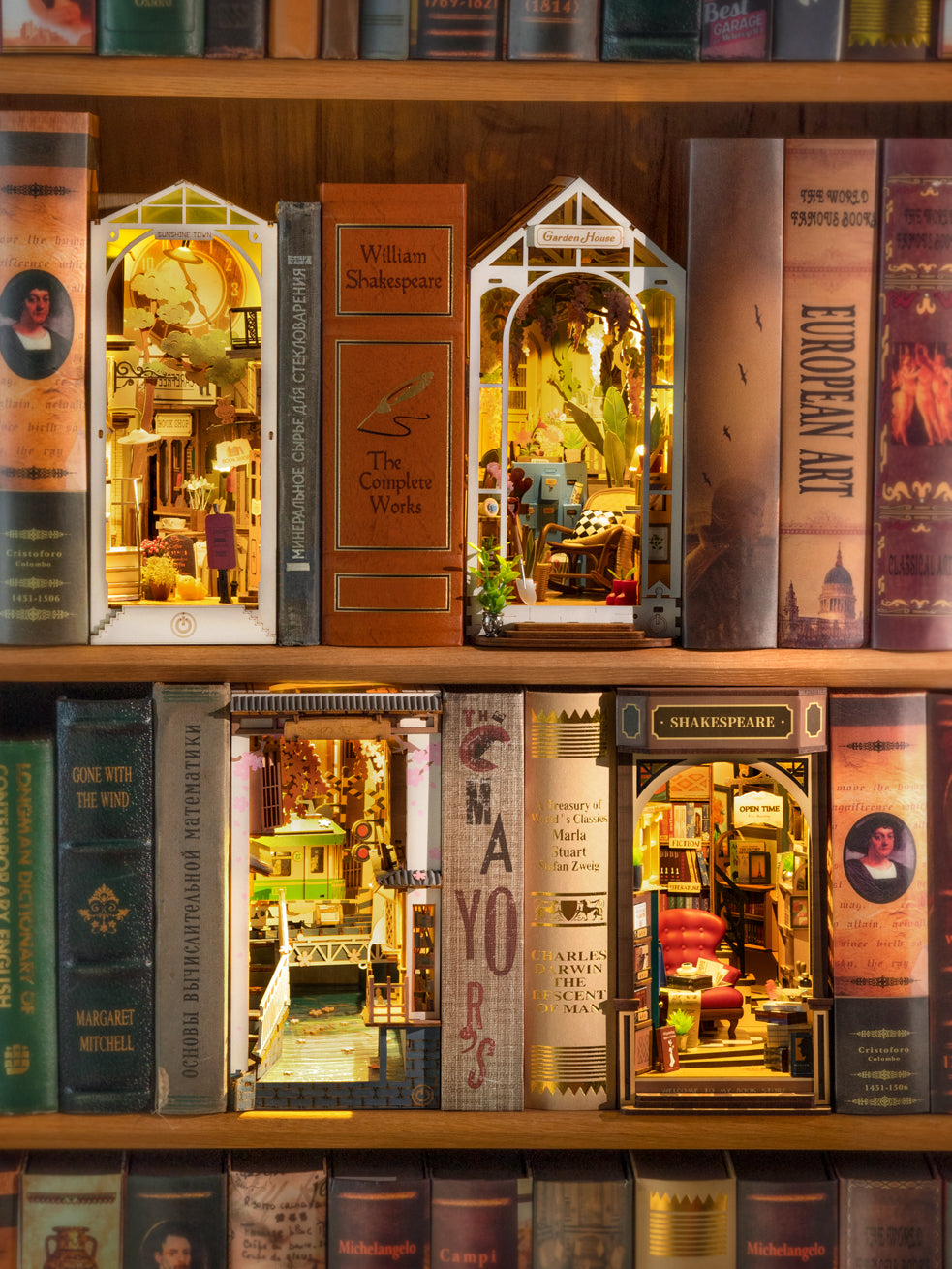 Rolife Bookstore DIY Book Nook Shelf Insert Kit TGB07