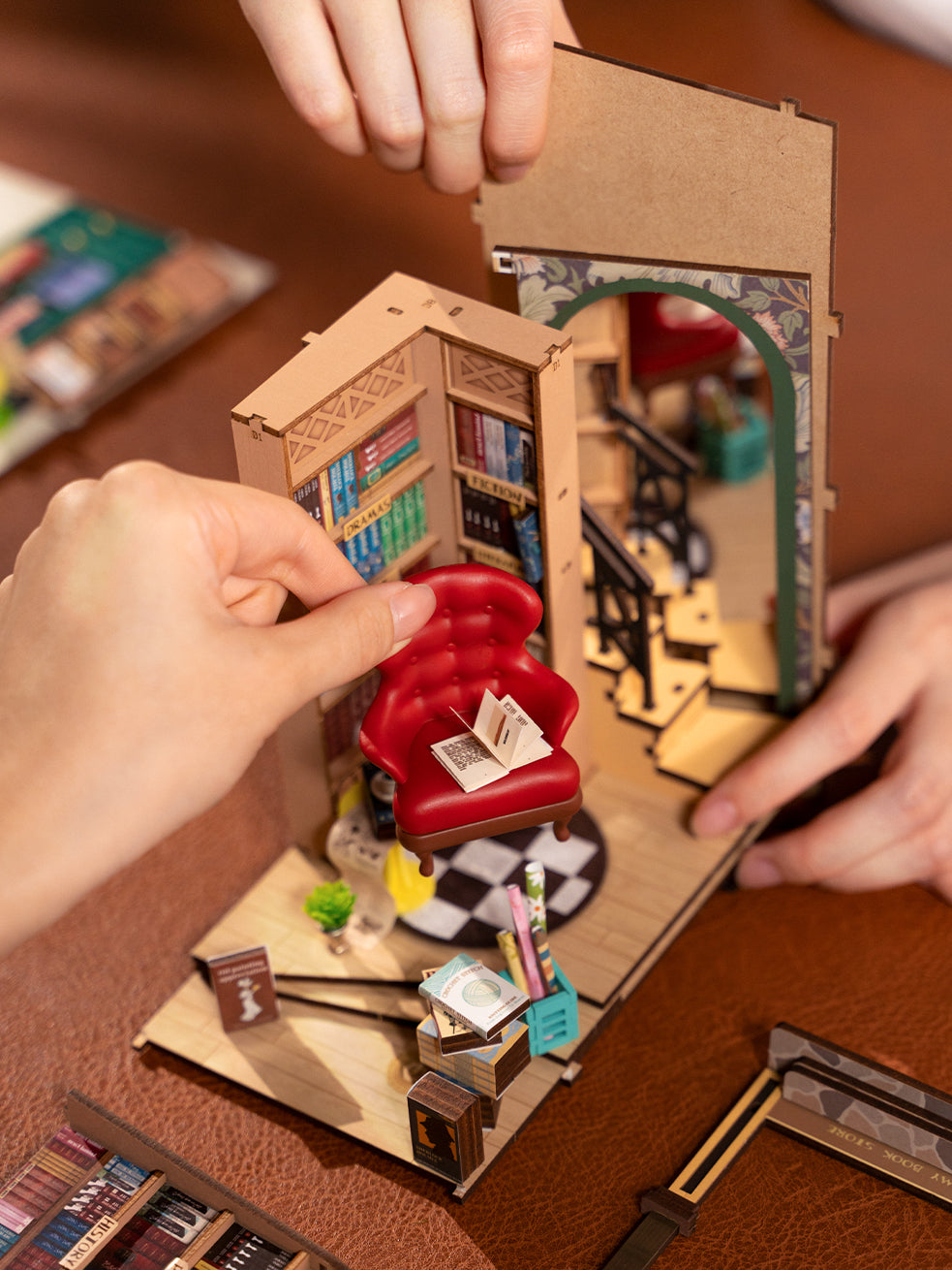 Rolife Bookstore DIY Book Nook Shelf Insert Kit TGB07