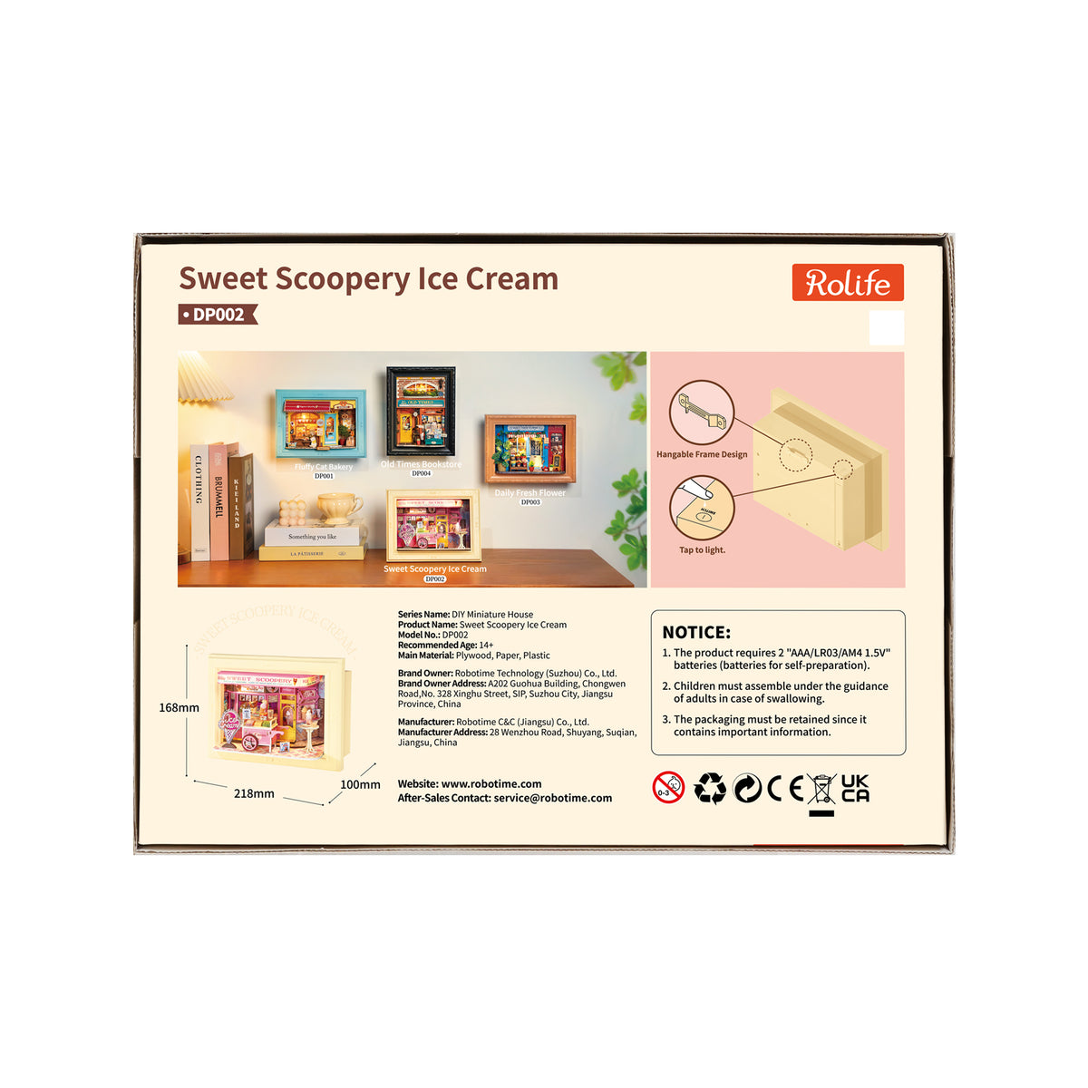 Rolife Sweet Scoopery Ice Cream DP002