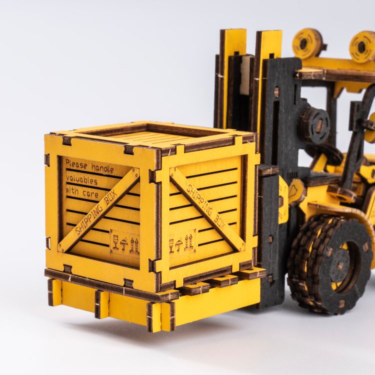ROKR Forklift Engineering Vehicle 3D Wooden Puzzle TG413K