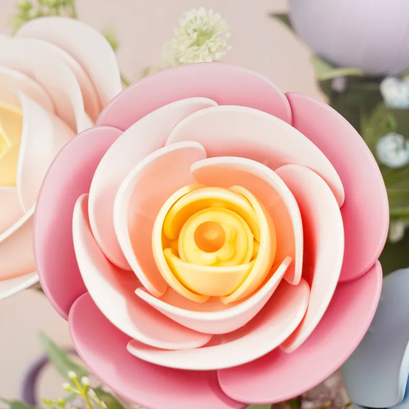 ROKR Floral Art Series Single Flower – Pink Camellia