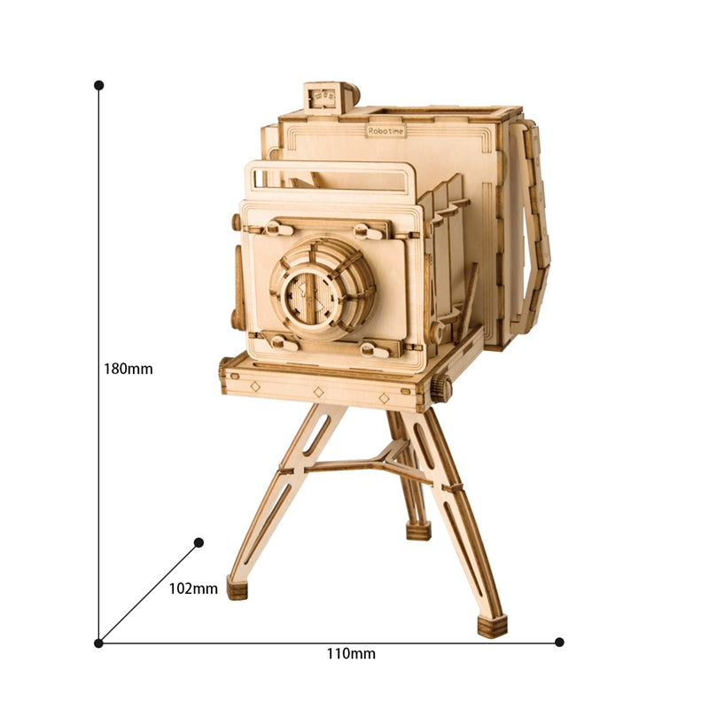 Rolife Vintage Camera 3D Wooden Puzzle TG403