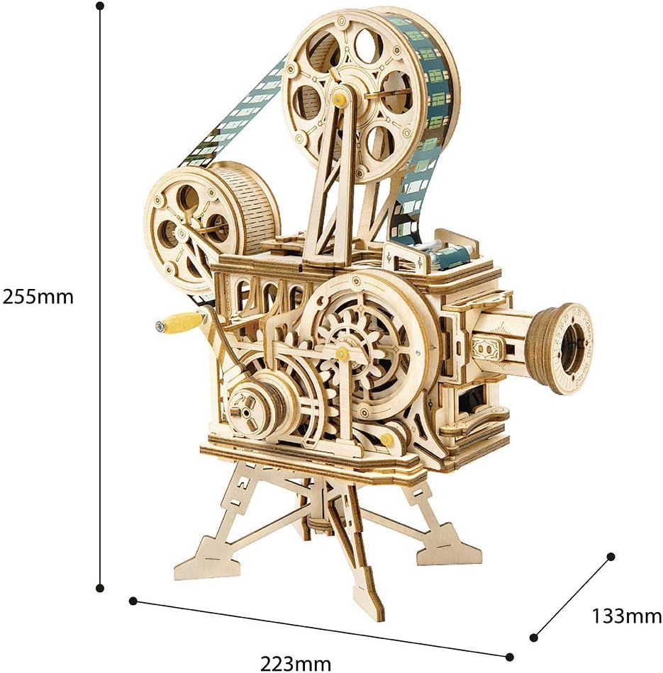 ROKR Vitascope Movie Projector 3D Wooden Puzzle LK601
