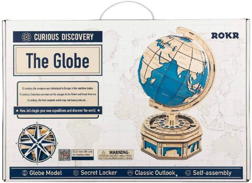 ROKR The Globe Model 3D Wooden Puzzle ST002