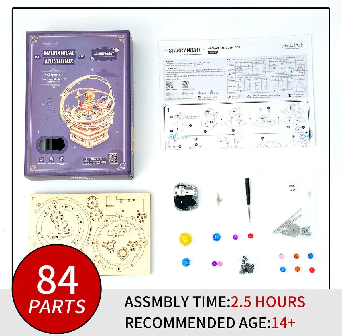 Mô Hình Gỗ 3D Lắp Ráp ROBOTIME ROKR Hành Tinh Hệ Mặt Trời (Mechanical Mô Hình Gỗ 3D Lắp Ráp ROBOTIME ROKR Hành Tinh Hệ Mặt Trời (Mechanical