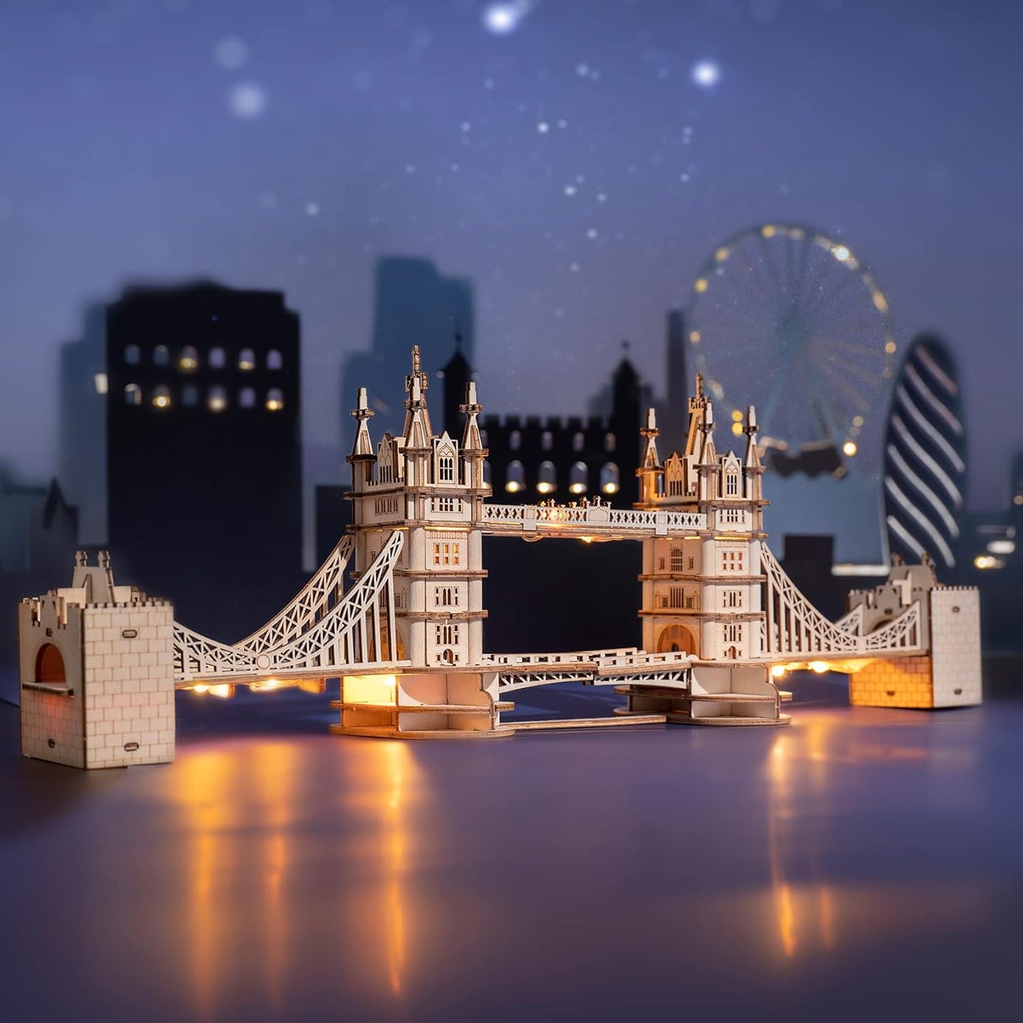 Rolife Tower Bridge with Lights 3D Wooden Puzzle TG412