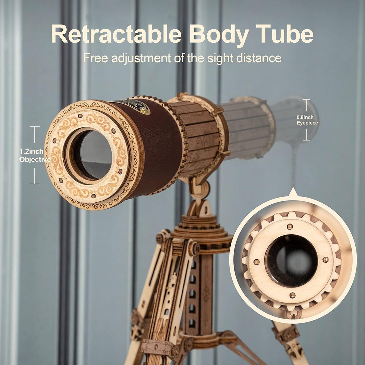 ROKR Monocular Telescope 3D Wooden Puzzle ST004