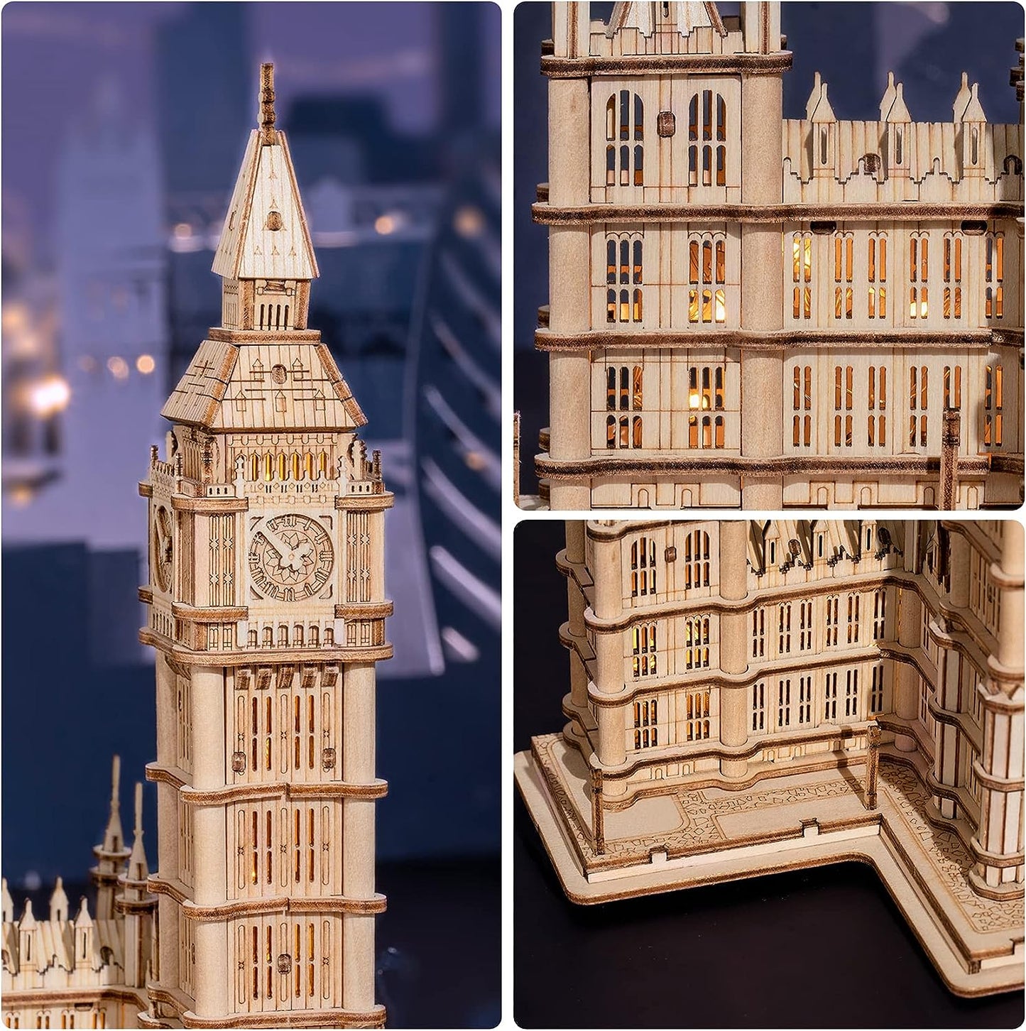 Rolife Big Ben With Lights TG507 Architecture 3D Wooden Puzzle