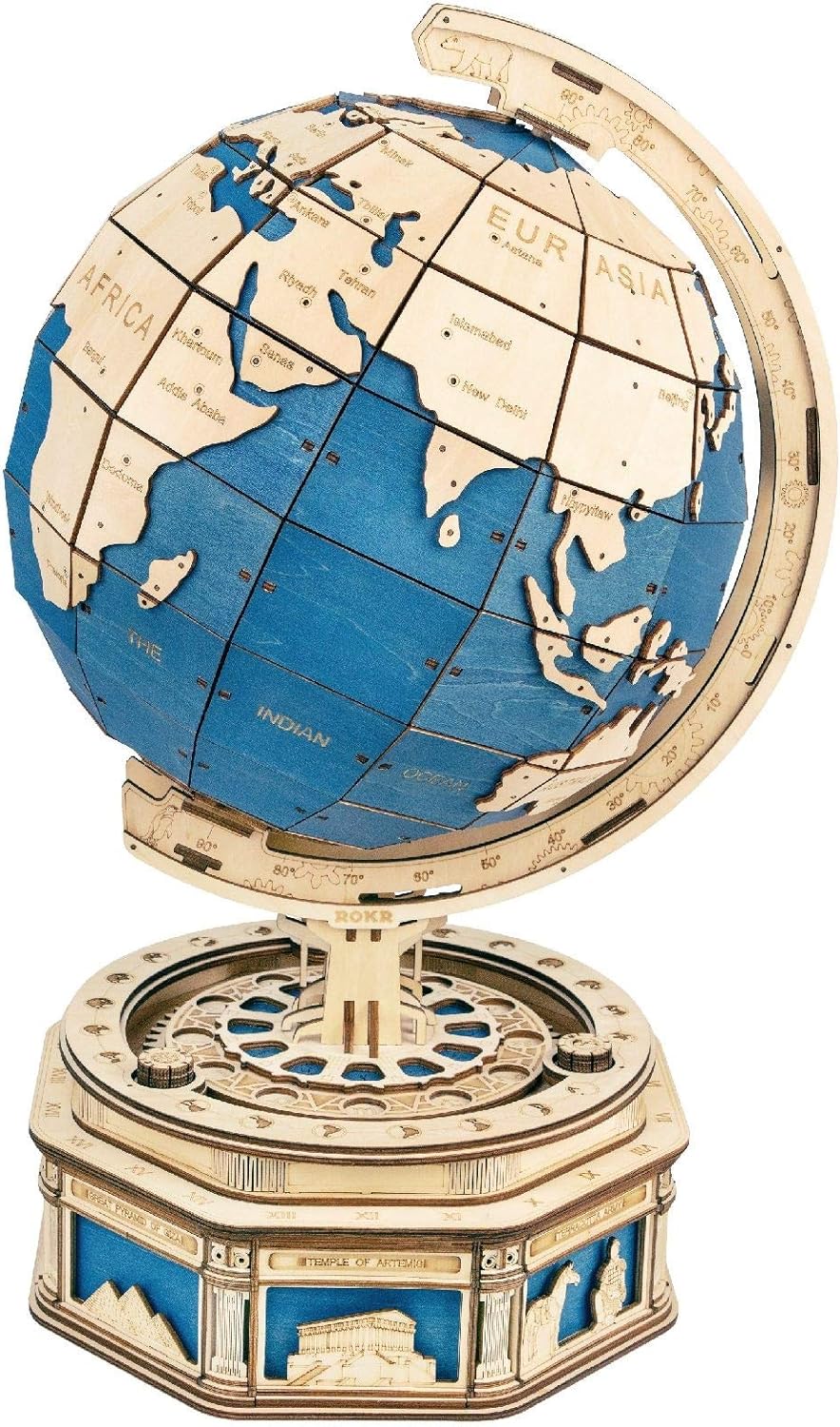 ROKR The Globe Model 3D Wooden Puzzle ST002