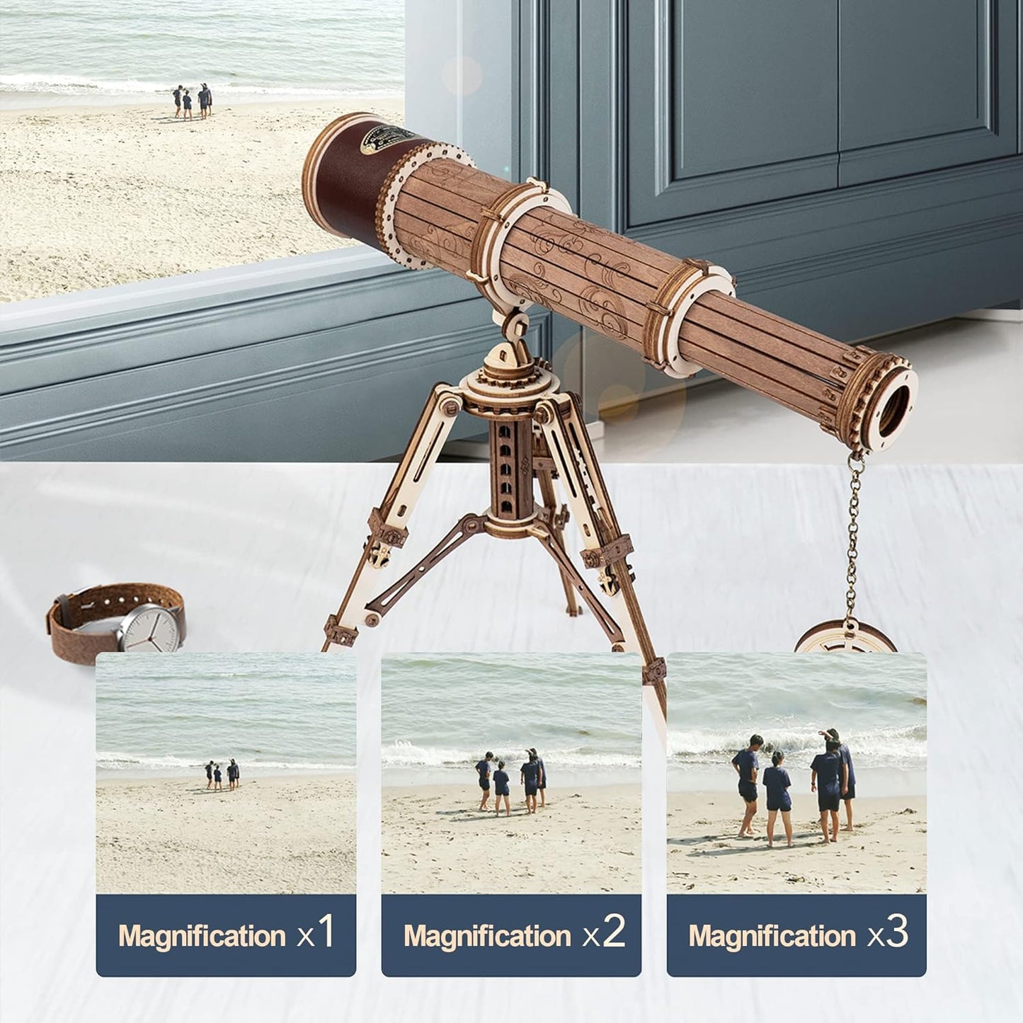 ROKR Monocular Telescope 3D Wooden Puzzle ST004