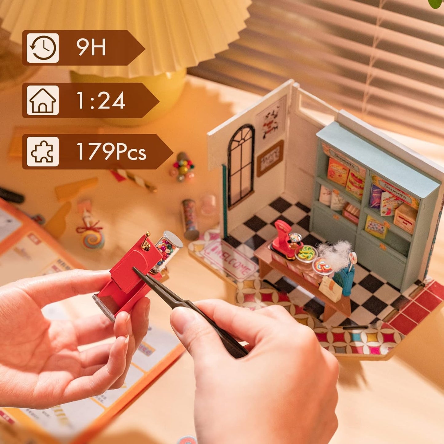 Rolife Rainbow Candy House DIY Miniature House DG158