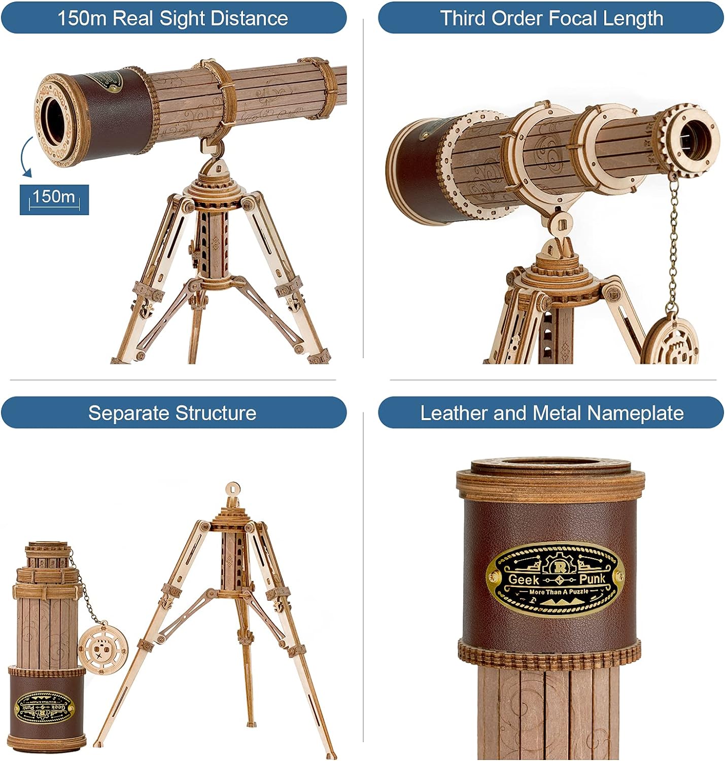 ROKR Monocular Telescope 3D Wooden Puzzle ST004