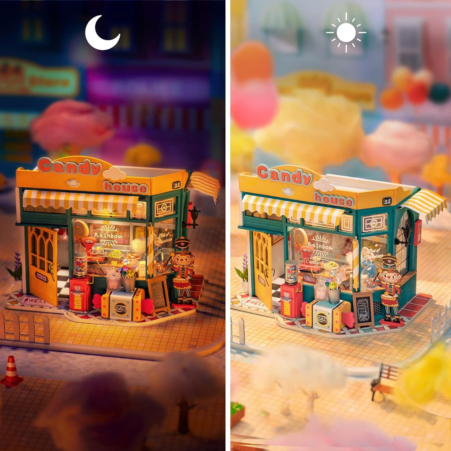 Rolife Rainbow Candy House DIY Miniature House DG158