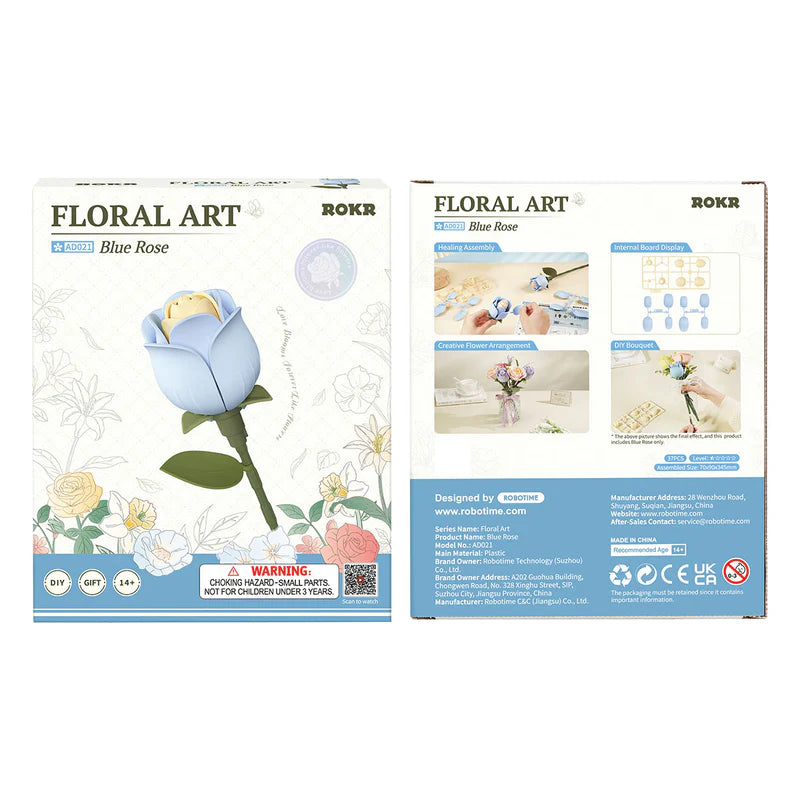 ROKR Floral Art Series Single Flower – Blue Rose