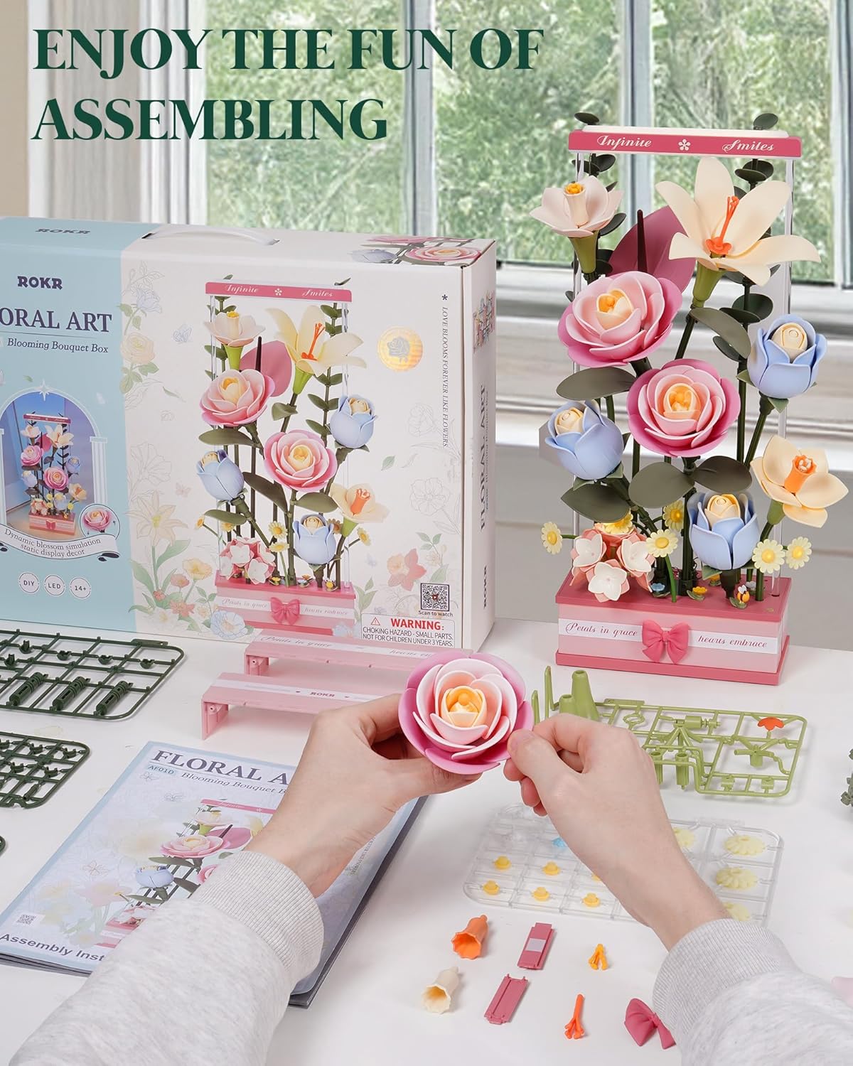 ROKR Blooming Bouquet Box DIY 3D Puzzle AF01D