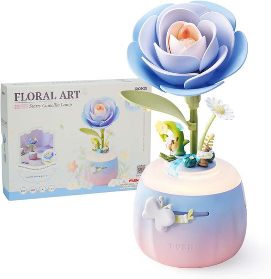 ROKR Starry Camellia Lamp DIY 3D Flower Night Light AF01S