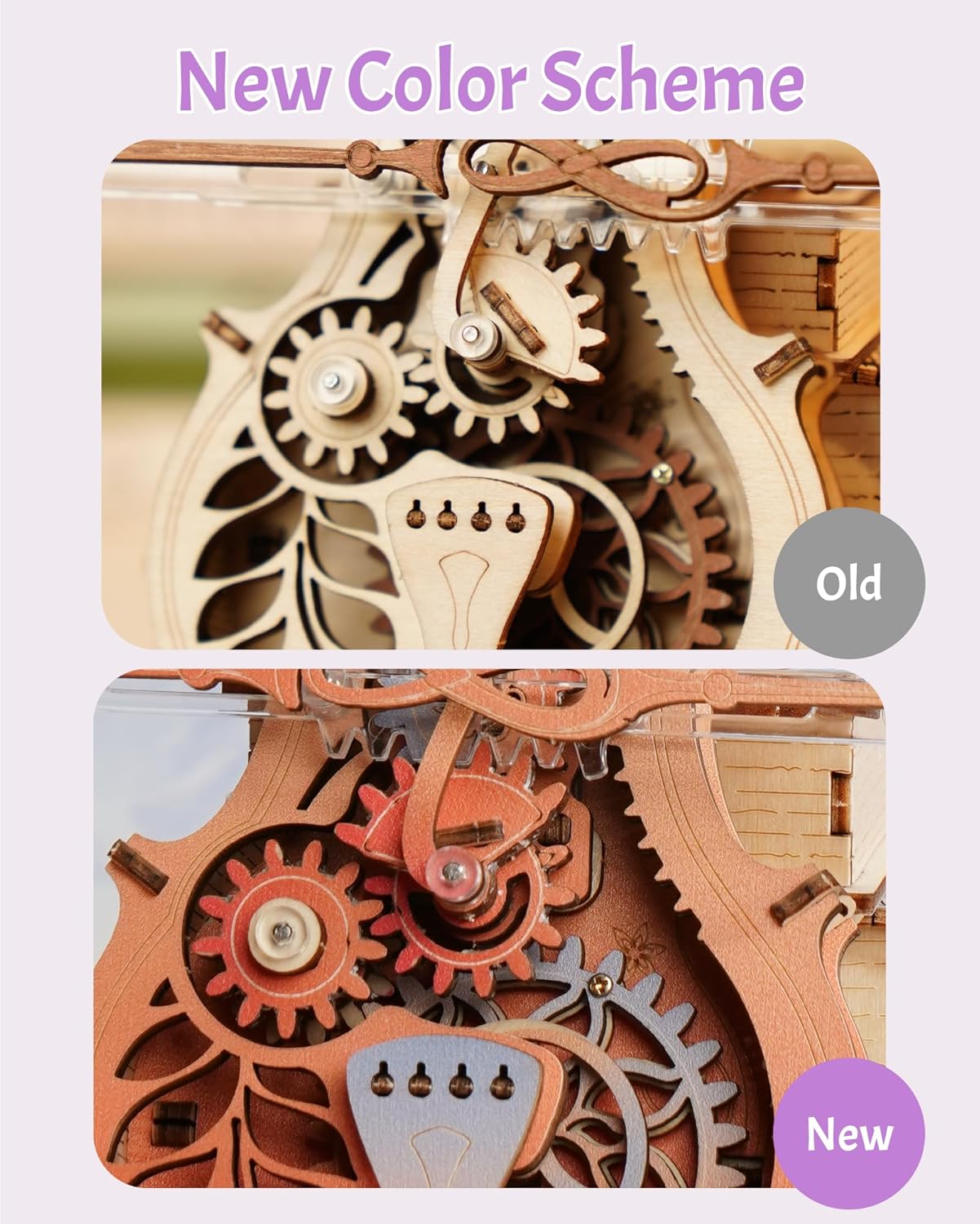 ROKR Symphony of Gorgeous Dreams Mechanical Music Box 3D Wooden Puzzle AMK63M