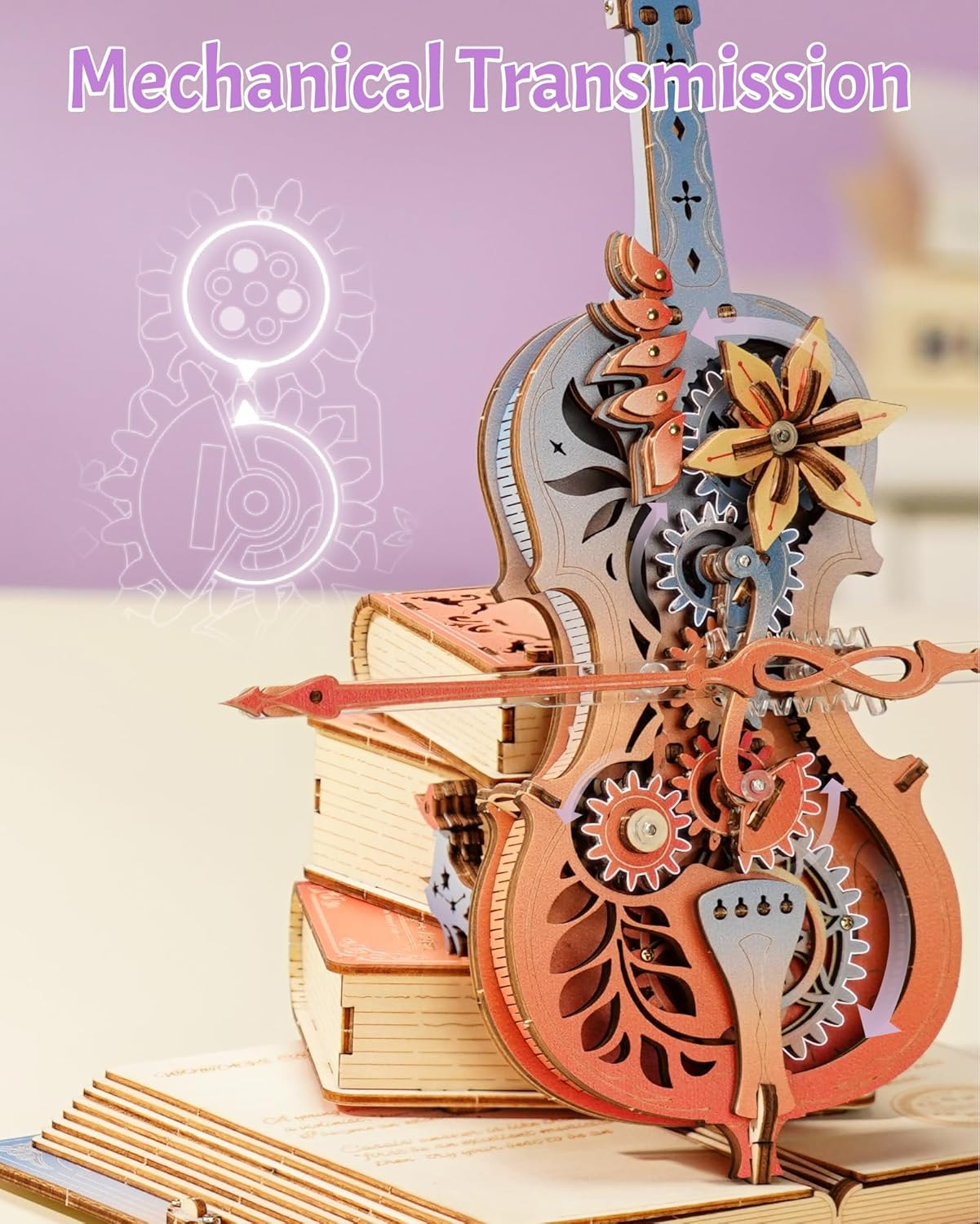 ROKR Symphony of Gorgeous Dreams Mechanical Music Box 3D Wooden Puzzle AMK63M