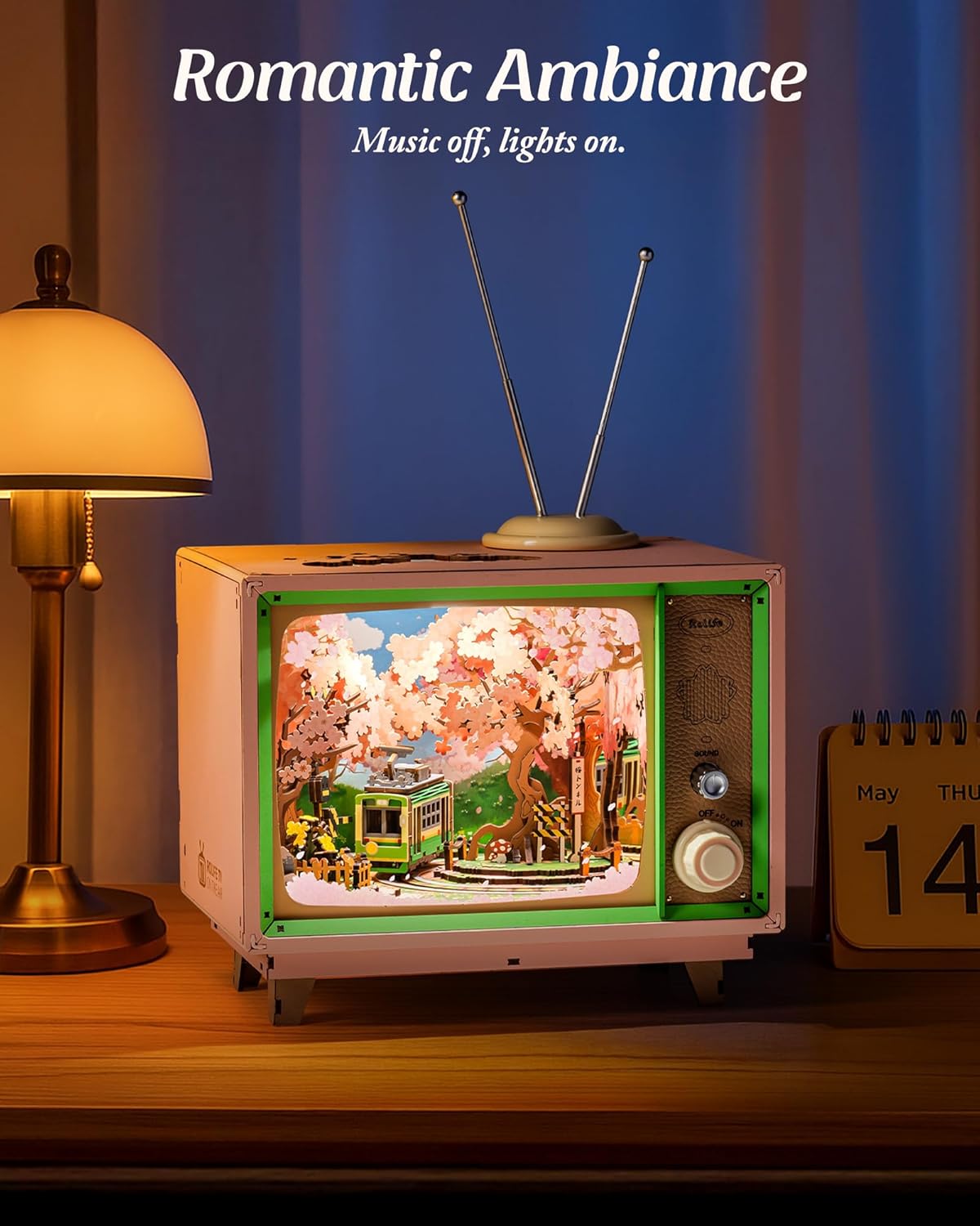 Rolife Sakura Dreamy Tour DIY Music Box 3D Wooden Puzzle AMT02