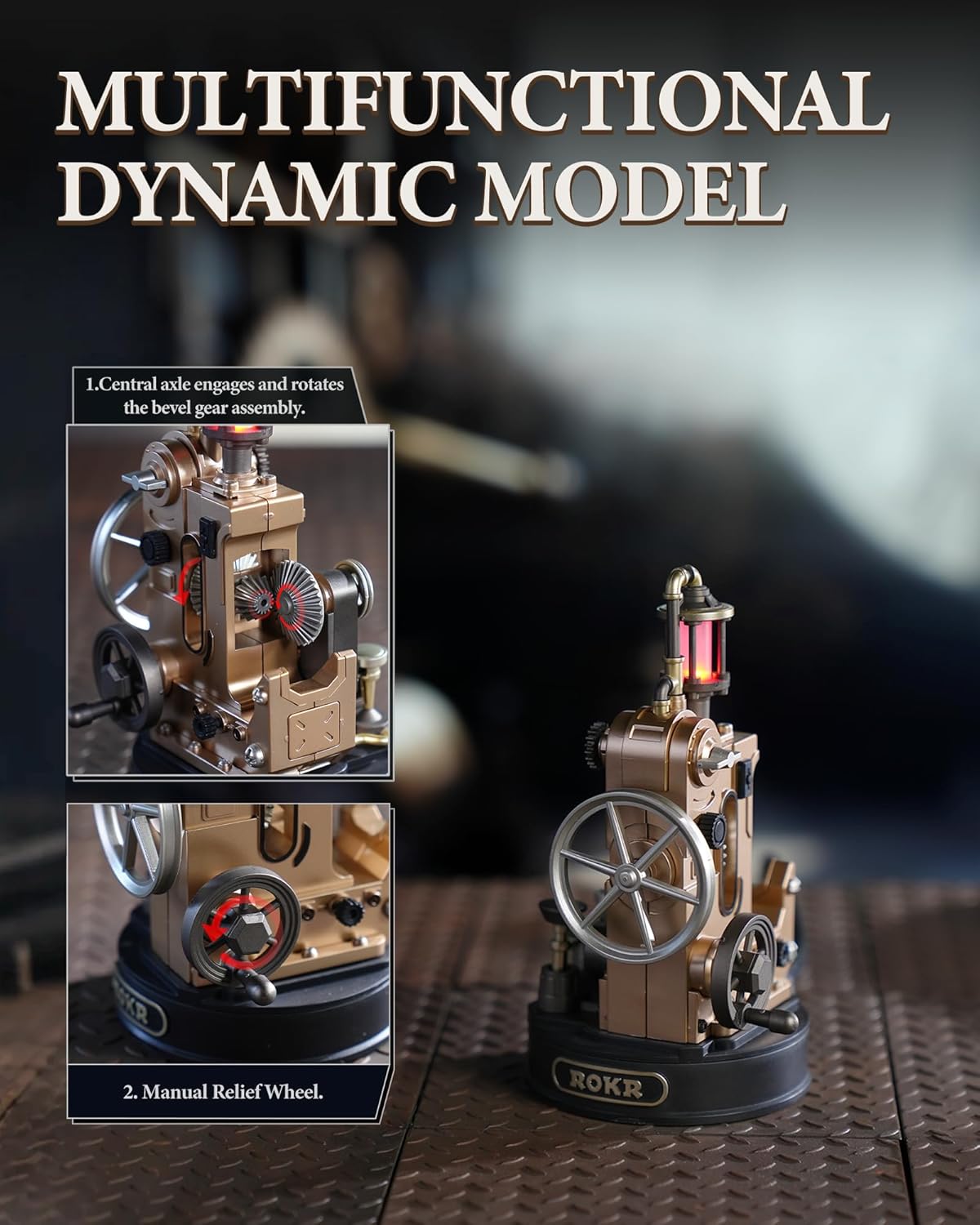 ROKR Morse Telegraph Mechanical 3D Puzzle CGM02