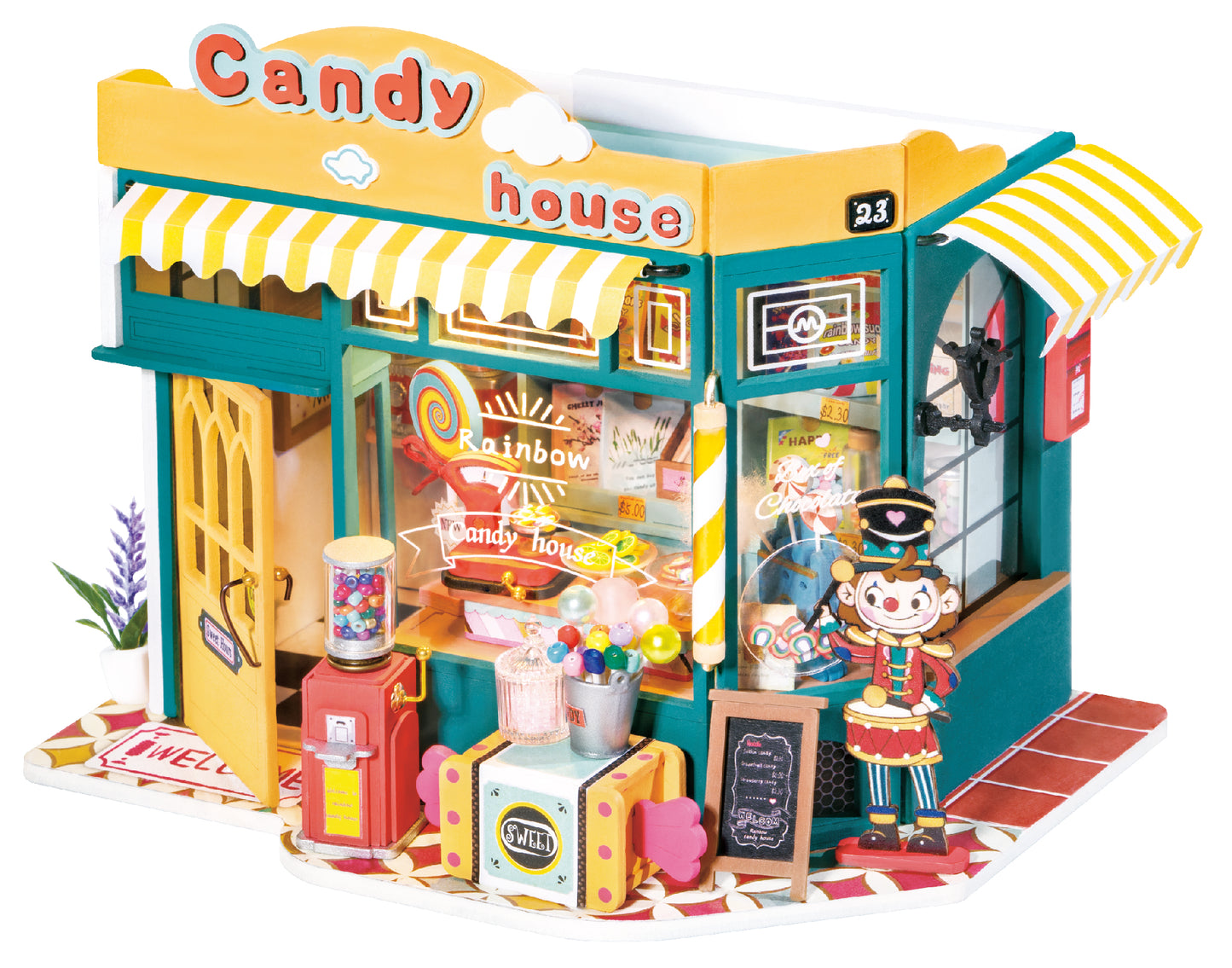 Rolife Rainbow Candy House DIY Miniature House DG158