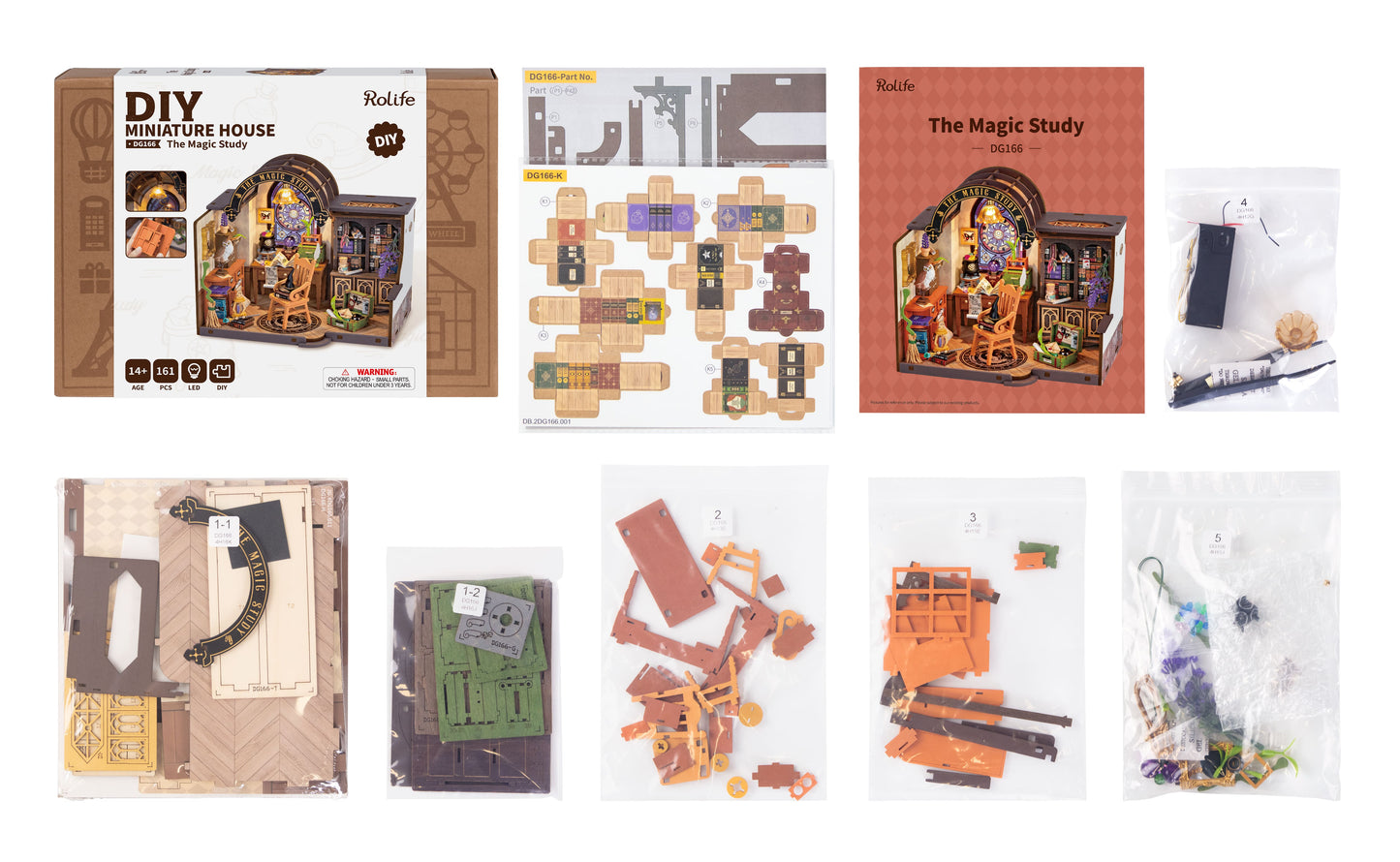 Rolife The Magic Study DIY Miniature House DG166