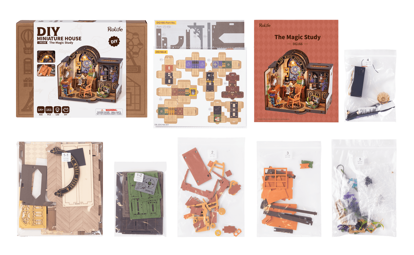 Rolife The Magic Study DIY Miniature House DG166