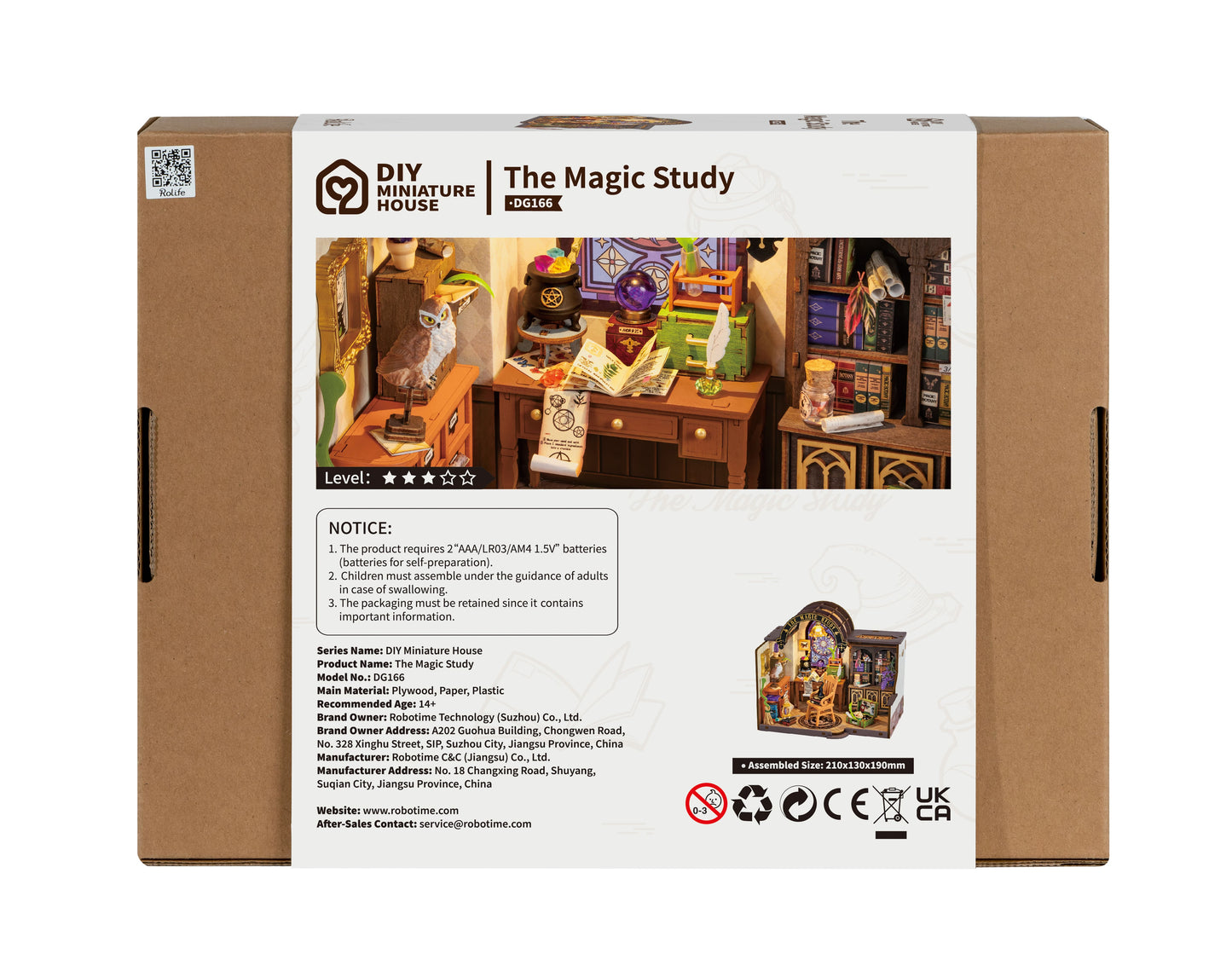 Rolife The Magic Study DIY Miniature House DG166