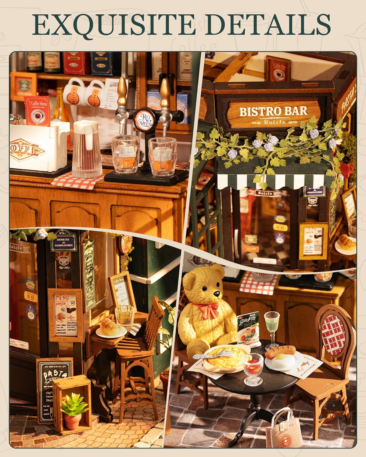 Rolife Tipsy Restaurant DIY Miniature House DG167