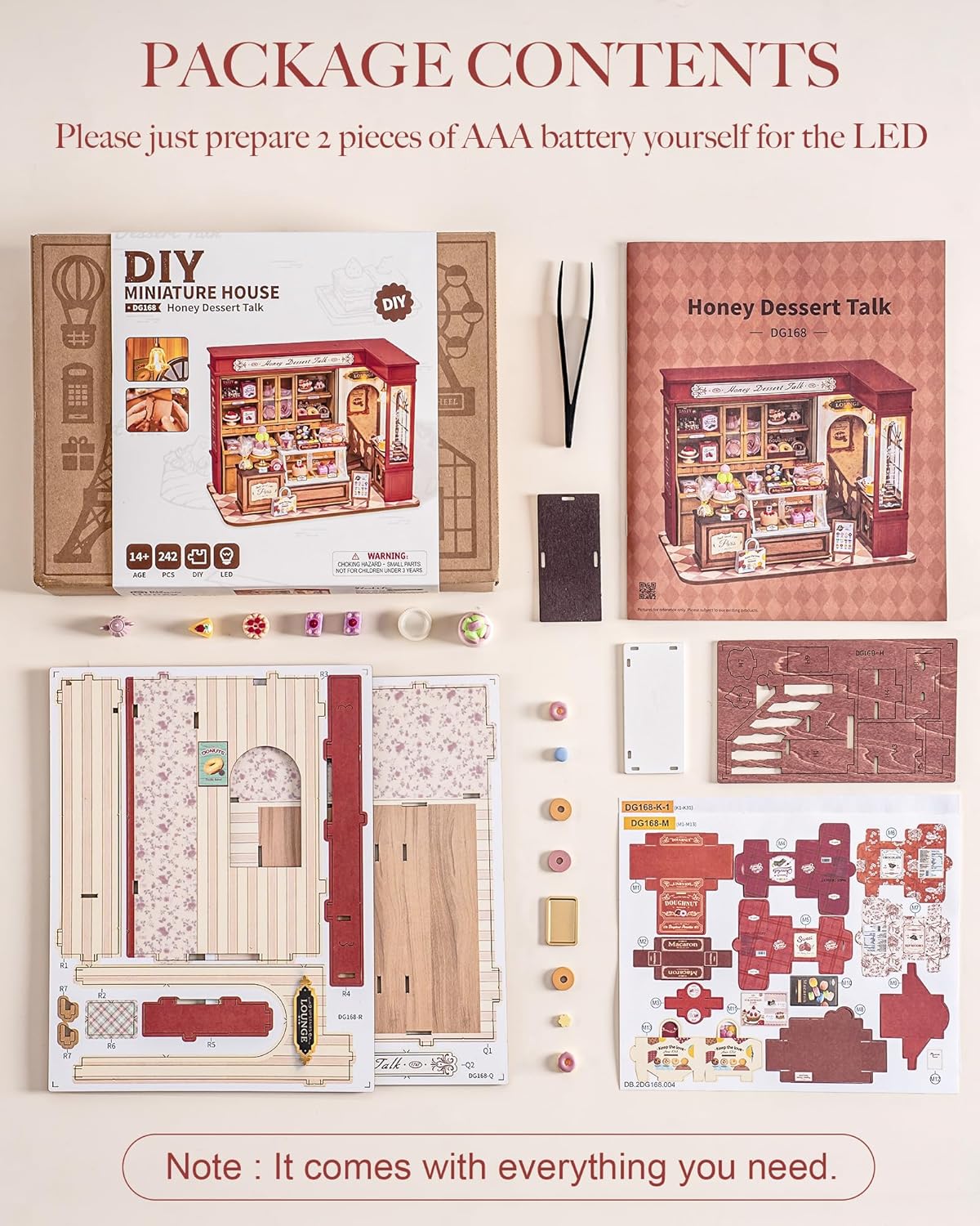 Rolife Honey Dessert Talk DIY Miniature House DG168